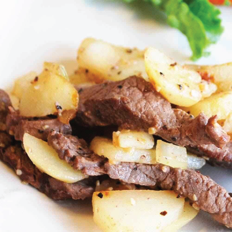 Martes 18 - Bistec con papas